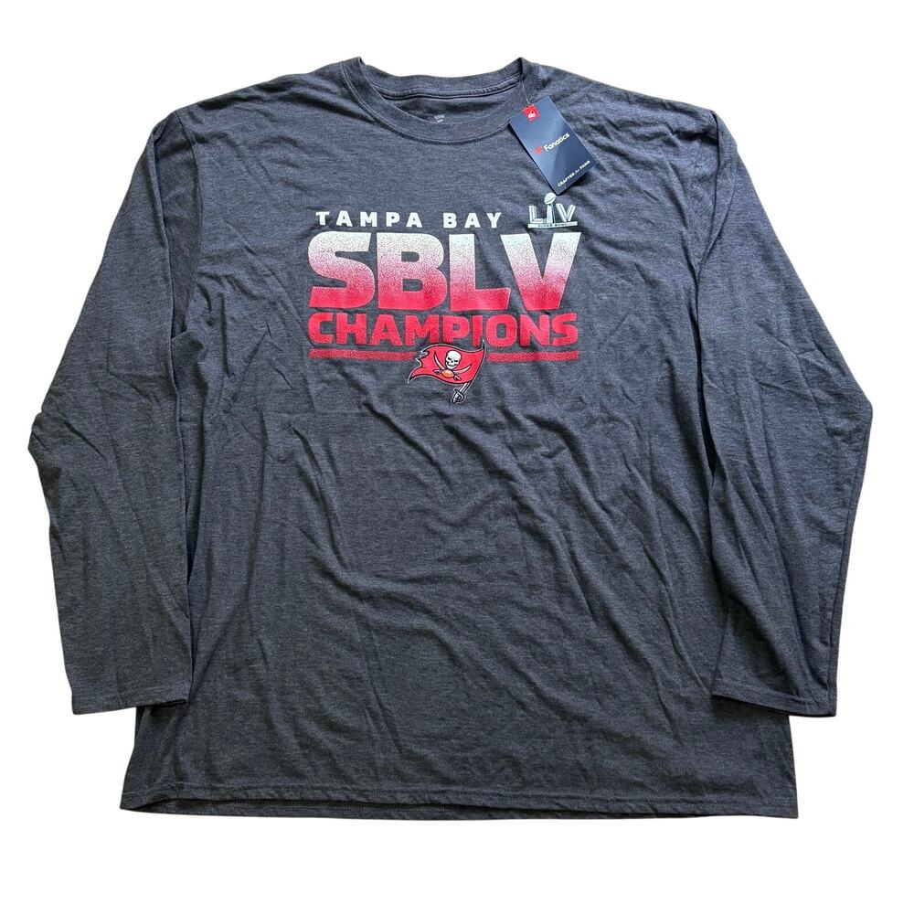 NWT Tampa Bay Buccaneers Men’s Super Bowl Champions LV Long Sleeve Shirt 2XL